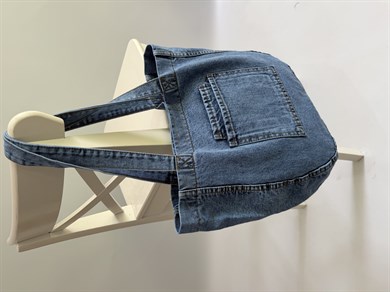Kot Çanta Model El Ve Kadın Omuz Çantası Açık Mavi