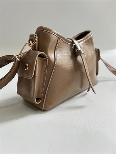 Lizbon Model El Ve Kadın Omuz Çantası Vizon