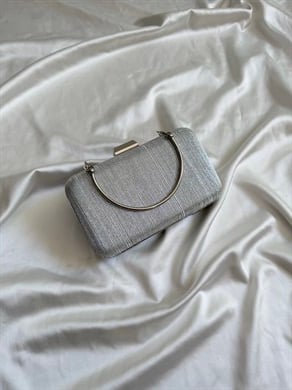 Lopez Model Düğün Nişan Abiye Çanta Gümüş
