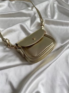 Martina Model El Ve Kadın Omuz Çantası Mini Çanta Gold ( Telefon Sığmaz )