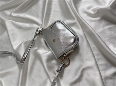 Martina Model El Ve Kadın Omuz Çantası Mini Çanta Gümüş ( Telefon Sığmaz )