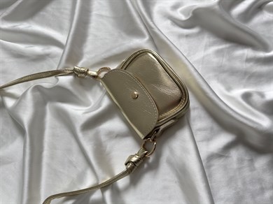 Martina Model El Ve Kadın Omuz Çantası Mini Çanta Gold ( Telefon Sığmaz )