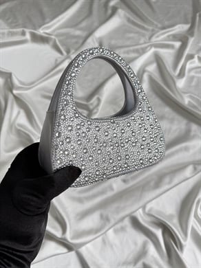 Maya Model Düğün Nişan Abiye Çanta Gümüş