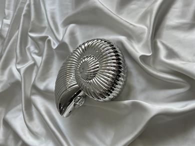 Nautilus Abiye Model Düğün Nişan Çantası Gümüş