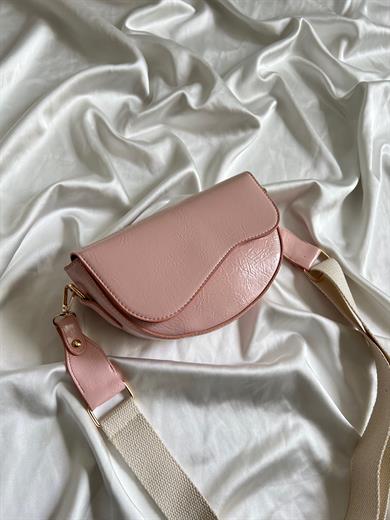 Oval Model El Ve Kadın Omuz Çantası Pembe