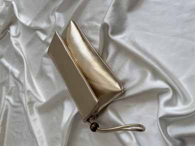 Sade Model Clutch Çanta , Portföy Çanta , El Çantası  Gold