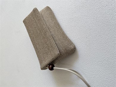 Sade Model Clutch Çanta , Portföy Çanta , El Çantası  Hasır Krem