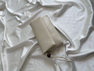 Sade Model Clutch Çanta , Portföy Çanta , El Çantası  Krem