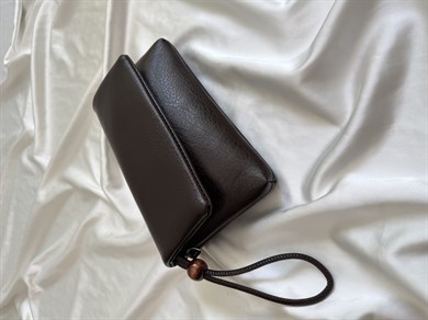 Sade Model Clutch Çanta , Portföy Çanta , El Çantası  Acı Kahve