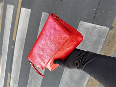 Sade Model Clutch Çanta , Portföy Çanta , El Çantası  Kırmızı