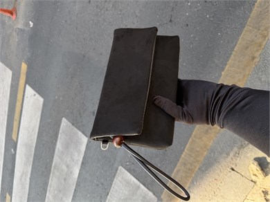 Sade Model Clutch Çanta , Portföy Çanta , El Çantası  Süet Siyah