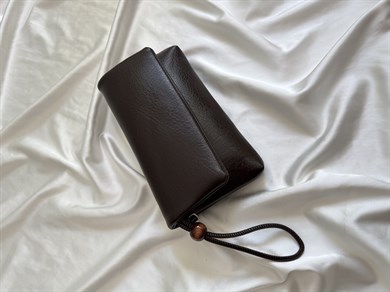 Sade Model Clutch Çanta , Portföy Çanta , El Çantası  Acı Kahve