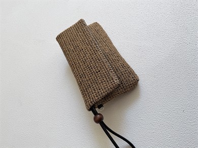 Sade Model Clutch Çanta , Portföy Çanta , El Çantası  Hasır Cam Kırığı Siyah