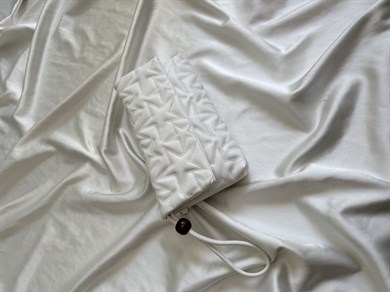 Star Kapaklı Model Clutch Çanta , Portföy Çanta , El Çantası  Beyaz