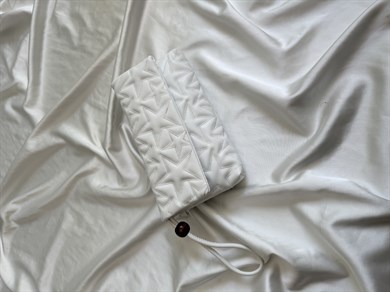Star Kapaklı Model Clutch Çanta , Portföy Çanta , El Çantası  Beyaz