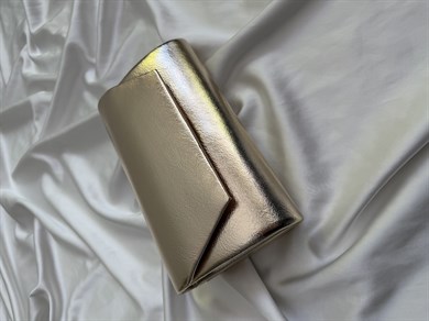 Zarf Model Kadın Çanta, Abiye Çanta, Düğün Çantası, Nişan Çantası Gold