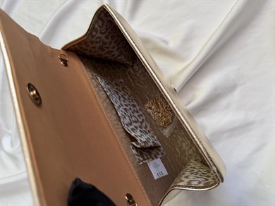 Zarf Model Kadın Çanta, Abiye Çanta, Düğün Çantası, Nişan Çantası Gold