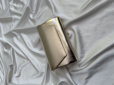 Zarf Model Kadın Çanta, Abiye Çanta, Düğün Çantası, Nişan Çantası Gold