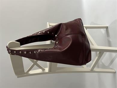 Zımba Model El Ve Kadın Omuz Çantası Bordo