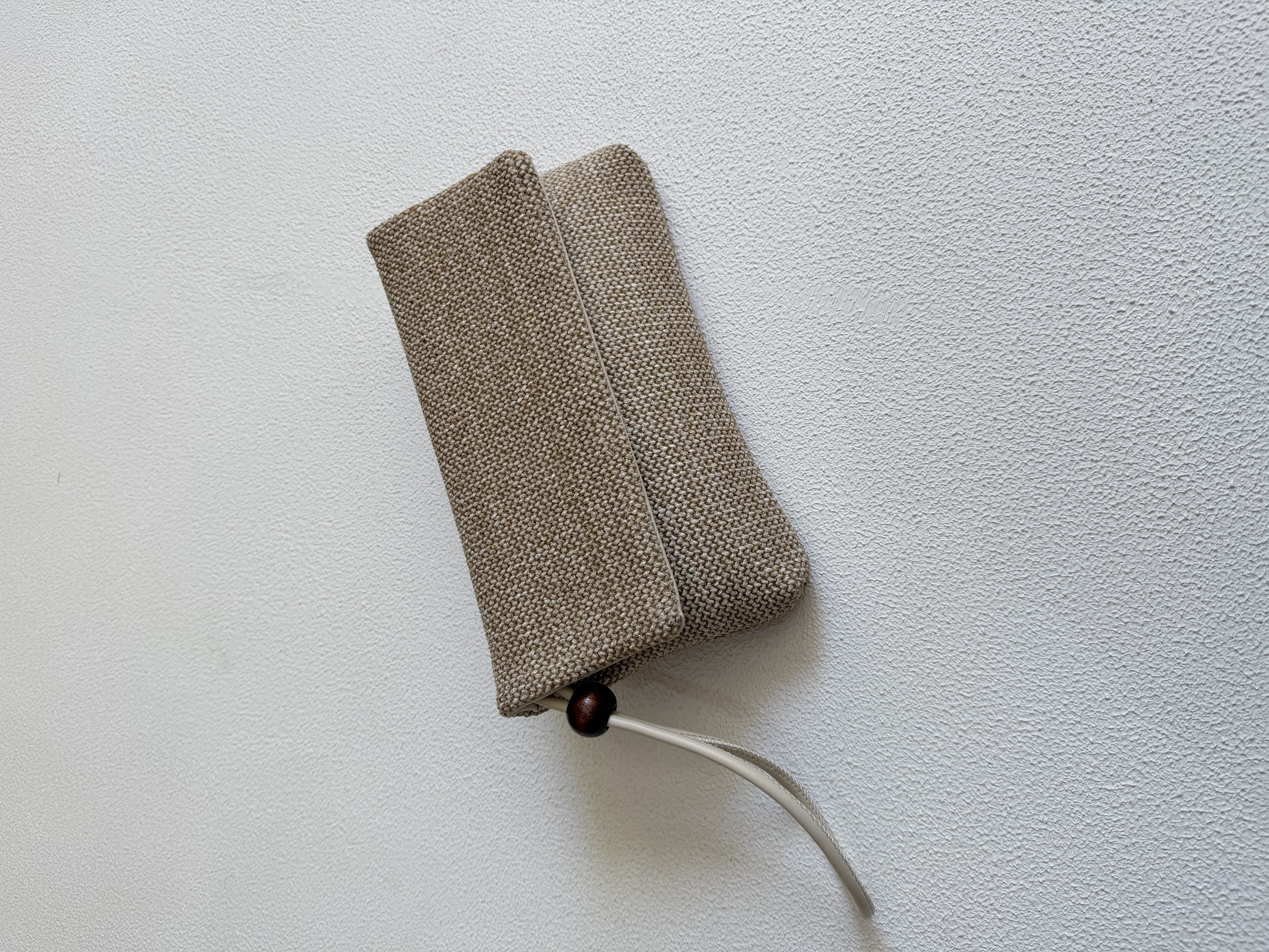 Sade Model Clutch Çanta , Portföy Çanta , El Çantası  Hasır Krem