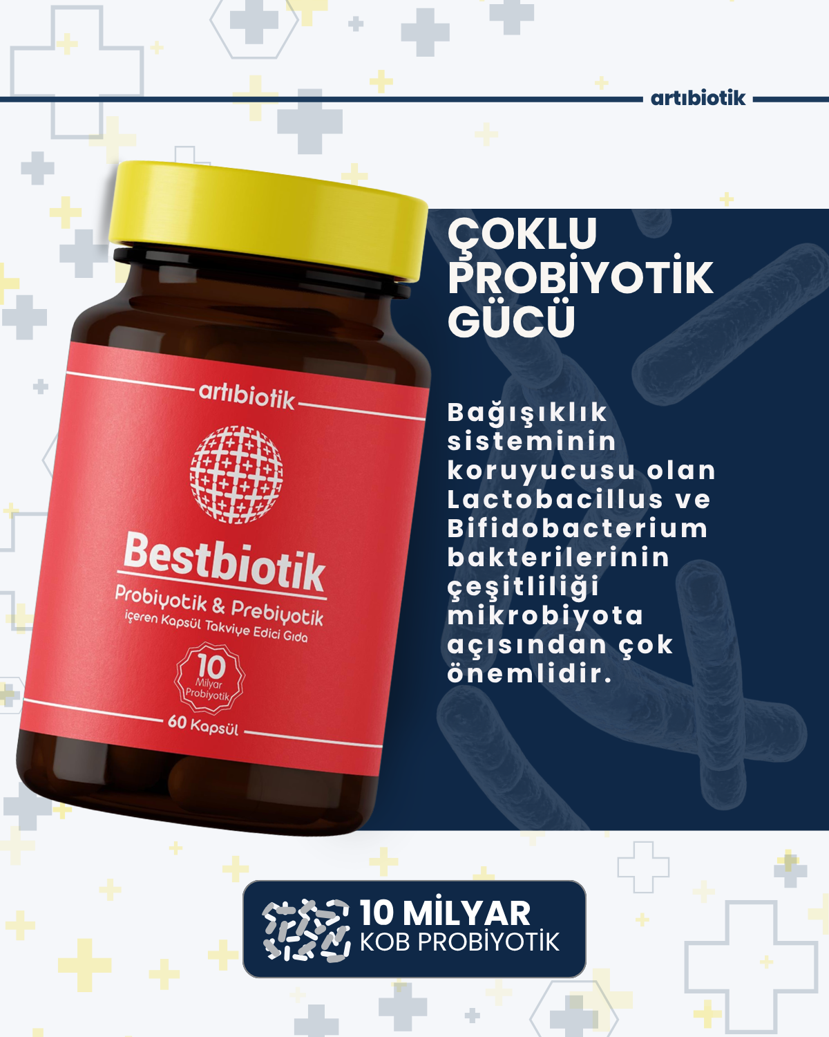 Artıbiotik Bestbiotik(60 Kapsül)