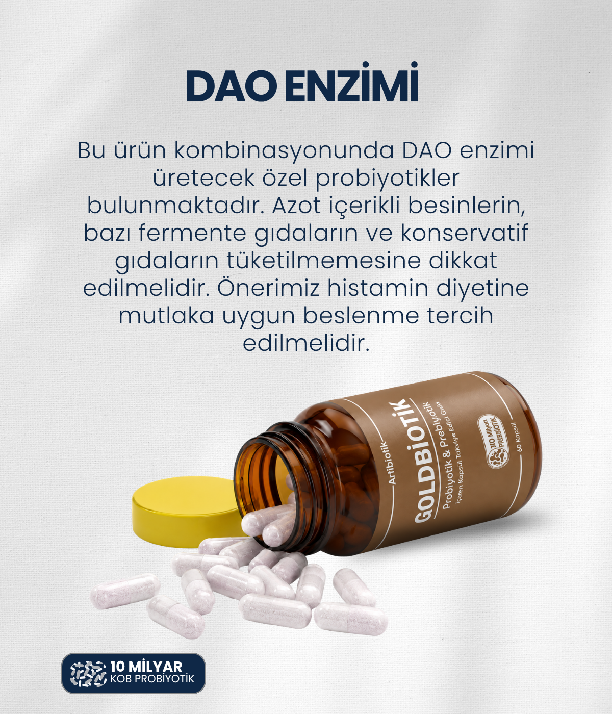 Artıbiotik Goldbiotik(60 Kapsül)