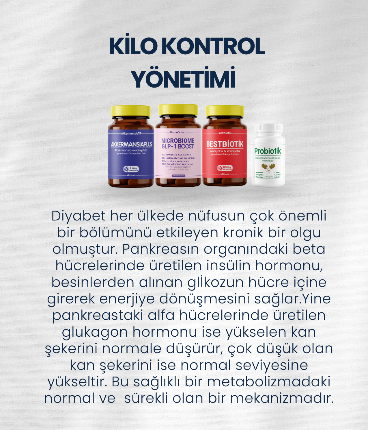 Glikoz Kontrol Probiyotik Seti
