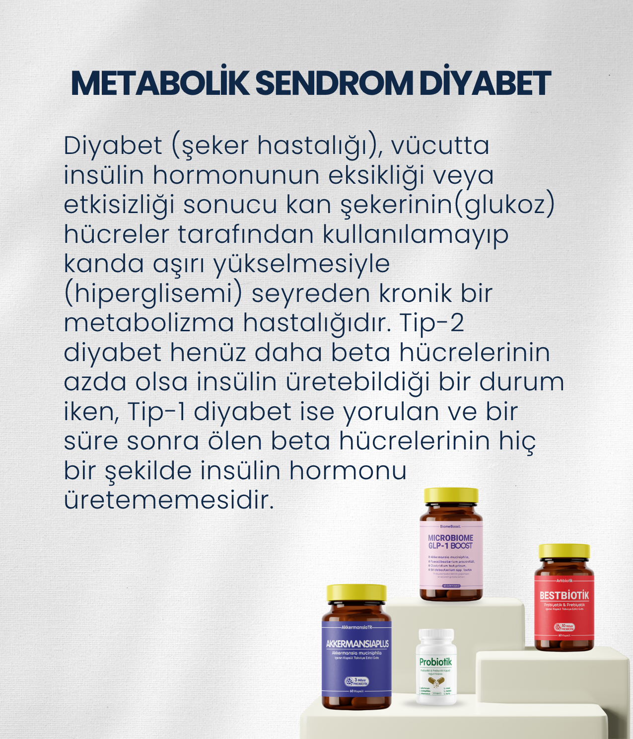 Glikoz Kontrol Probiyotik Seti