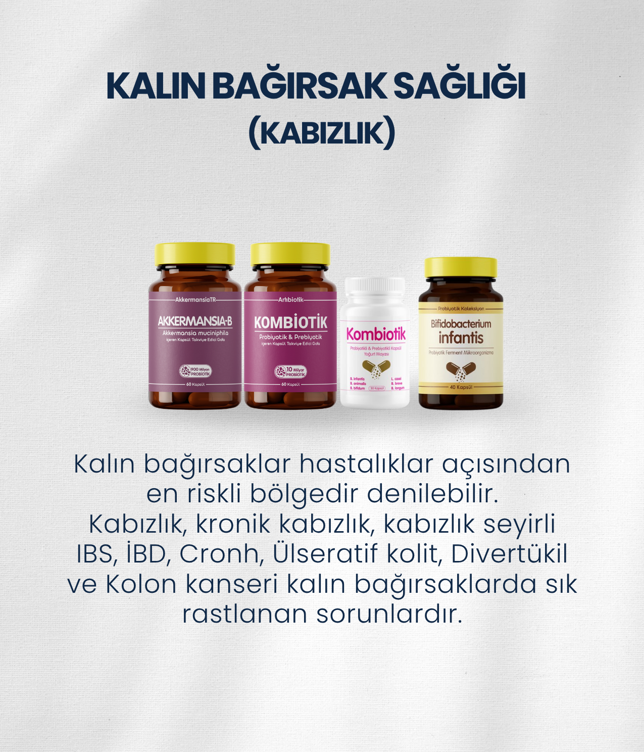 Kalın Bağırsak Sağlığı Probiyotik Seti 1 