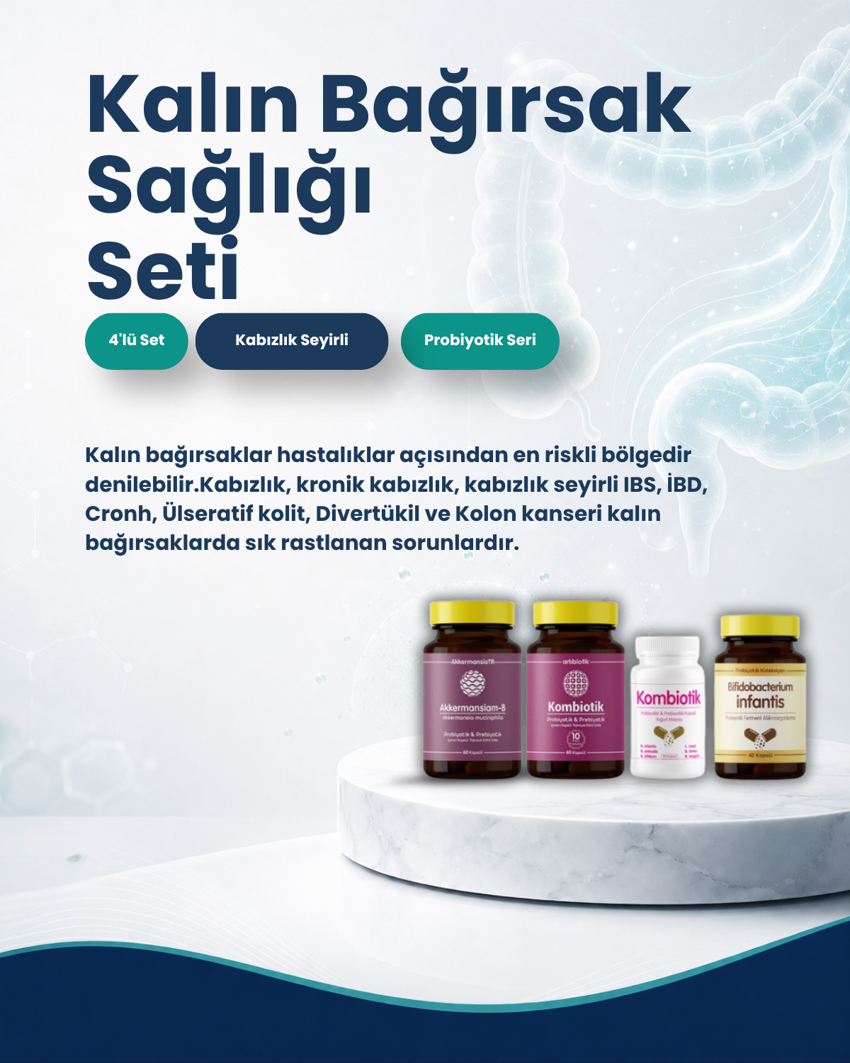 Kalın Bağırsak Sağlığı Probiyotik Seti 1 