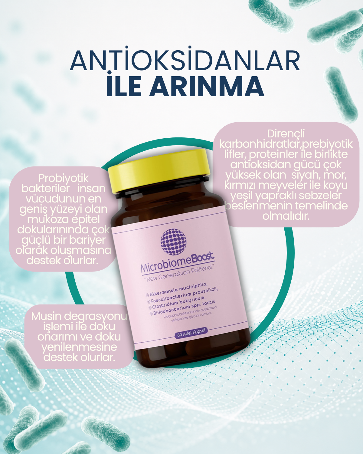 MicrobiomeBoost 60 Kapsül