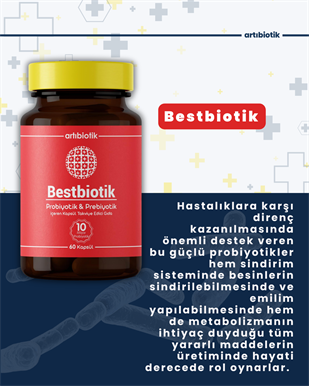Artıbiotik Bestbiotik(60 Kapsül)