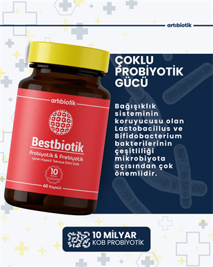 Artıbiotik Bestbiotik(60 Kapsül)