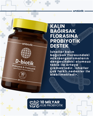 Artıbiotik D-biotik(60 Kapsül)
