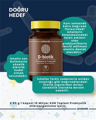 Artıbiotik D-biotik(60 Kapsül)