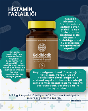 Artıbiotik Goldbiotik(60 Kapsül)