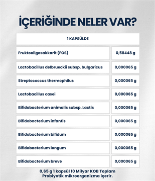 Artıbiotik Kombiotik(60 Kapsül)