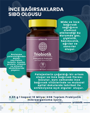 Artıbiotik Triobiotik(60 Kapsül)