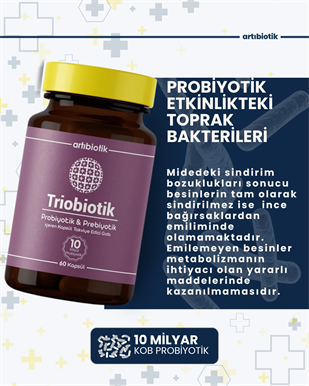 Artıbiotik Triobiotik(60 Kapsül)