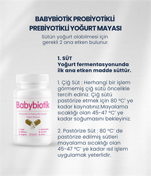 Babybiotik Yoğurt Mayası 30 Kapsül