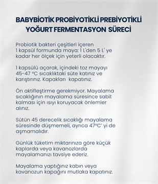 Babybiotik Yoğurt Mayası 30 Kapsül