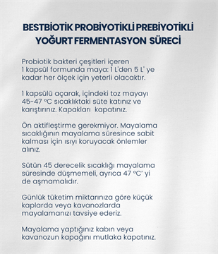 Bestbiotik Yoğurt Mayası (30 Kapsül)
