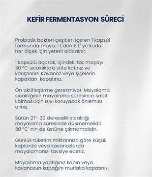 Kefir Mayası 10 Kapsül