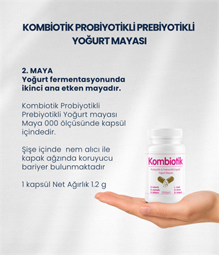 Kombiotik Yoğurt Mayası 10 Kapsül