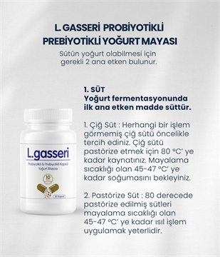 L.gasseri Yoğurt Mayası 30 Kapsül