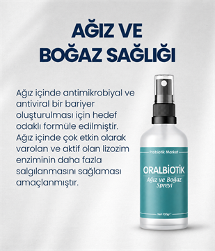 Oralbiotik Ağız ve Boğaz Spreyi