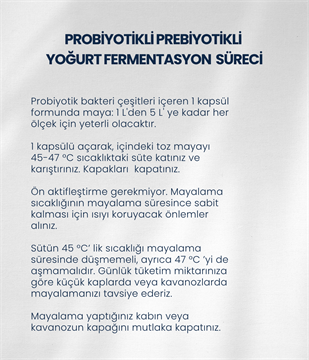 Probiyotik Yoğurt Mayası 30 Kapsül