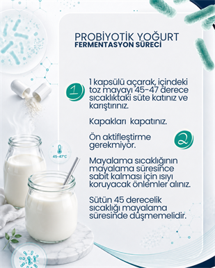 Probiyotik Yoğurt Mayası 30 Kapsül