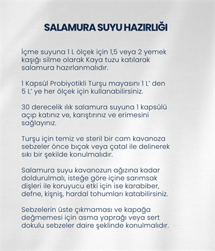 Turşu Mayası 10 Kapsül