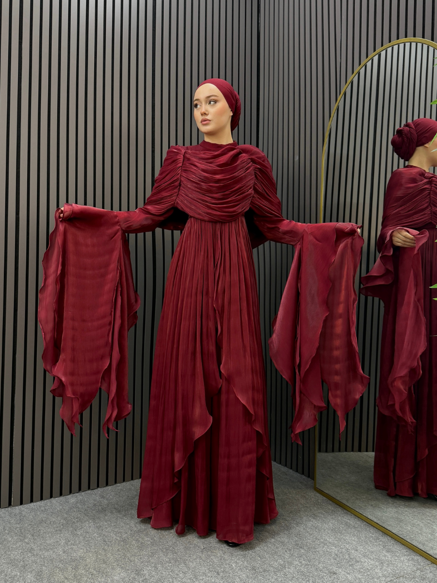 Raven Organize Abiye Bordo